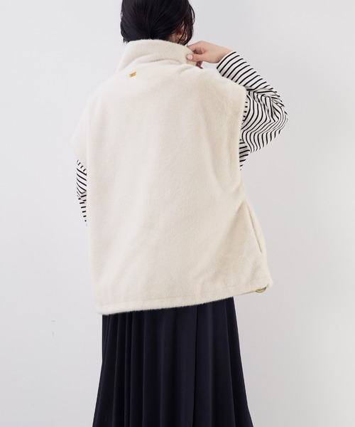 【早い者勝ち！】MICA&DEAL スタンドカラーファーダブルジップベスト MICA＆DEAL｜スタンドカラーファーダブルジップベスト | Rakuten