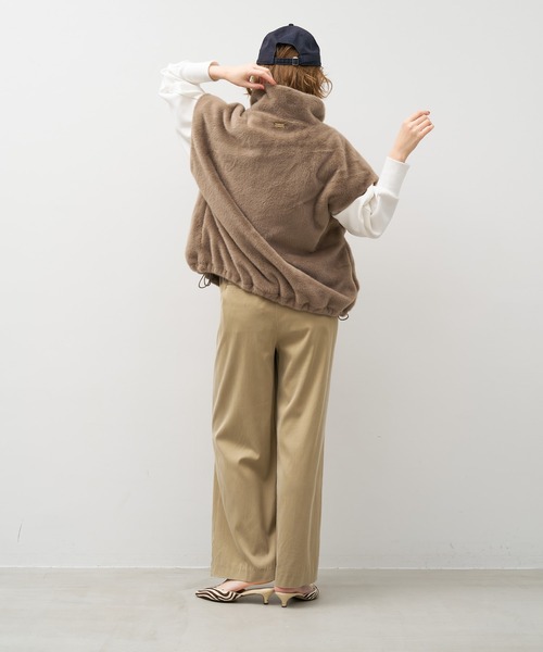 【早い者勝ち！】MICA&DEAL スタンドカラーファーダブルジップベスト MICA＆DEAL｜スタンドカラーファーダブルジップベスト | Rakuten