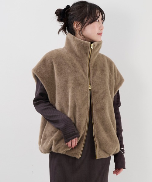 MICA&DEAL（マイカ＆ディール）の「スタンドカラーファーダブル