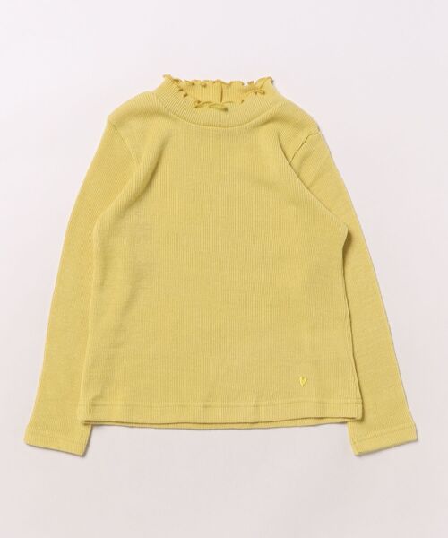 HAKKA KIDS（ハッカキッズ）の「リブニットソー長袖Tシャツ（Tシャツ/カットソー・キッズ・ピンク/イエロー・110cm/120cm/130cm/100cm）」の2枚目の写真