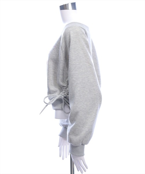 clear（クリア）の「ラインストーンビッグロゴスウェット［Y2K カジュアル 着回し力抜群］（スウェット・レディース・オートミール/グレー/ブラック・F）」の11枚目の写真