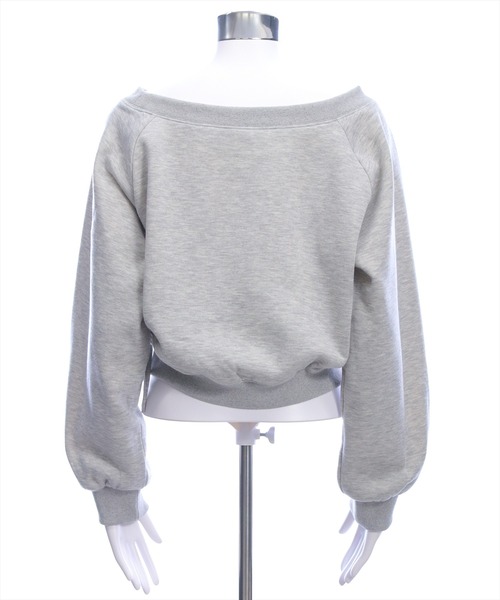 clear（クリア）の「ラインストーンビッグロゴスウェット［Y2K カジュアル 着回し力抜群］（スウェット・レディース・オートミール/グレー/ブラック・F）」の13枚目の写真