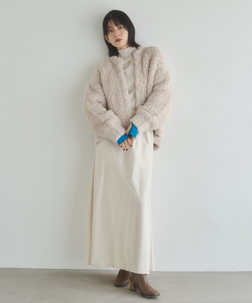 hunch（ハンチ）の「ビンテージサテン ナロースカート（スカート・レディース・アイボリー/ライトブラック/ダークブラウン系・FREE）」の10枚目の写真