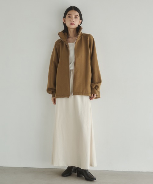 hunch（ハンチ）の「ビンテージサテン ナロースカート（スカート・レディース・アイボリー/ライトブラック/ダークブラウン系・FREE）」の4枚目の写真