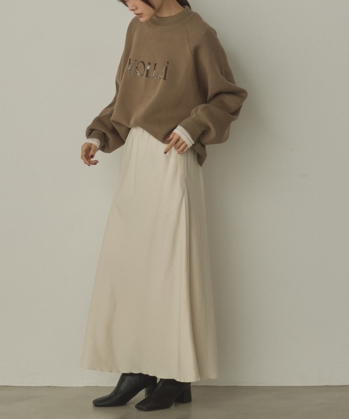 hunch（ハンチ）の「ビンテージサテン ナロースカート（スカート・レディース・アイボリー/ライトブラック/ダークブラウン系・FREE）」の11枚目の写真