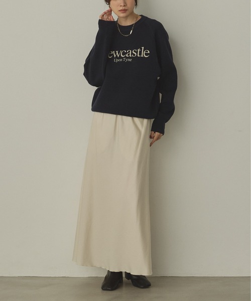 hunch（ハンチ）の「ビンテージサテン ナロースカート（スカート・レディース・アイボリー/ライトブラック/ダークブラウン系・FREE）」の14枚目の写真