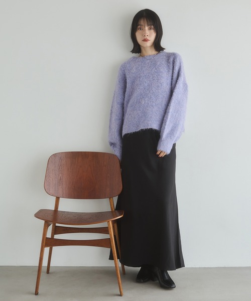 hunch（ハンチ）の「ビンテージサテン ナロースカート（スカート・レディース・アイボリー/ライトブラック/ダークブラウン系・FREE）」の16枚目の写真