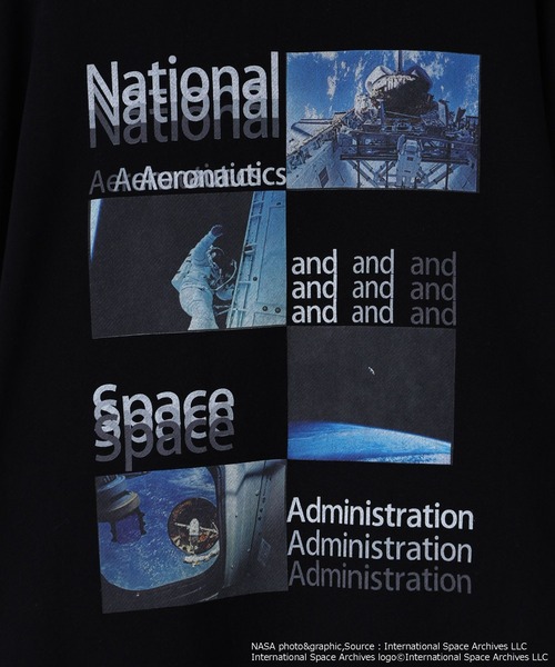 LOWRYS FARM（ローリーズファーム）の「【LFM(U)】NASAスウェットクルー　 598336（スウェット・メンズ・ブルー/ブラック/ホワイト・MEDIUM/LARGE）」の12枚目の写真