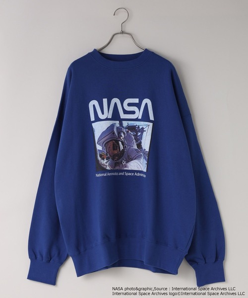 LOWRYS FARM（ローリーズファーム）の「【LFM(U)】NASAスウェットクルー　 598336（スウェット・メンズ・ブルー/ブラック/ホワイト・MEDIUM/LARGE）」の13枚目の写真