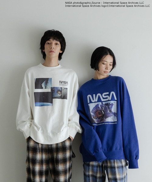 LOWRYS FARM（ローリーズファーム）の「【LFM(U)】NASAスウェットクルー　 598336（スウェット・メンズ・ブルー/ブラック/ホワイト・MEDIUM/LARGE）」の19枚目の写真