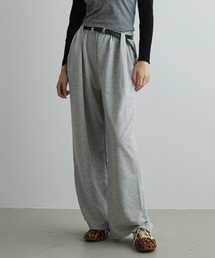 ベルトデザインスウェットワイドパンツ / Belt Design Sweat Wide Pants