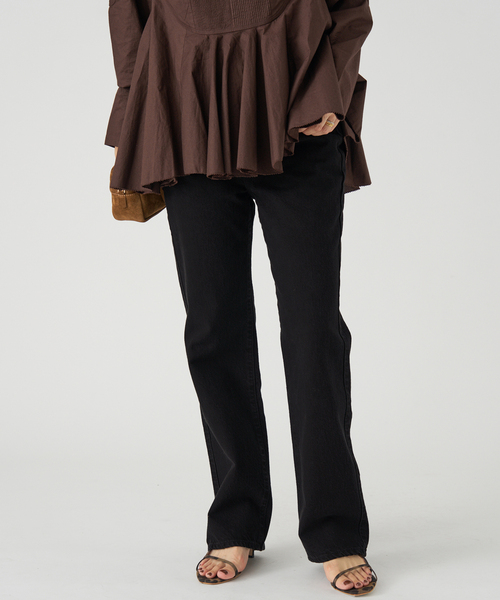 1円/haikure【伊】/33インチ/ジョッパーズ デニムパンツ 18SS サイドライン イタリア製 ダメージ ジーンズ 新品/青/ブルー/b434/ Haikureの通販