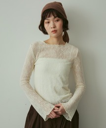 sheea lace tops / シアーレーストップス