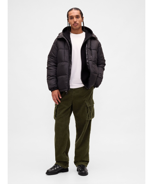 GAP（ギャップ）の「バギー コーデュロイ カーゴパンツ（カーゴパンツ・メンズ・ブラック/カーキ/アイボリー・XS/S/M/L/XL）」の4枚目の写真