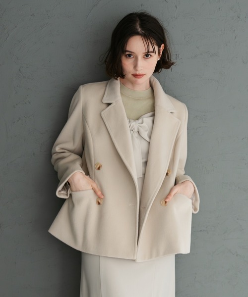 セール】2025秋冬新作 ダブルショートコート（チェスターコート）｜31