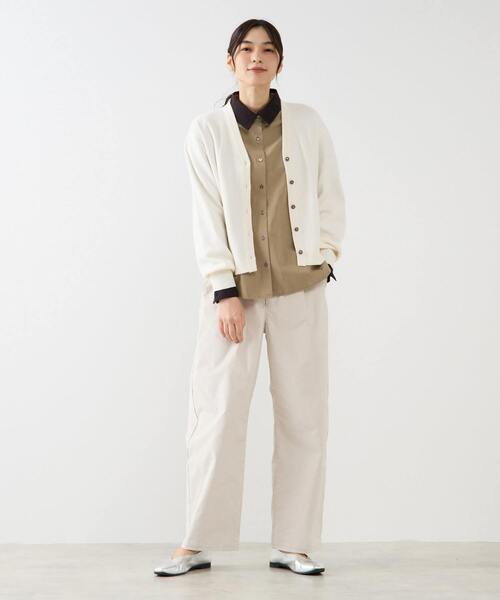 MELROSE claire(メルローズ クレール)の「【総針編みVネックカーディガン】(カーディガン/ボレロ・レディース・アイボリー/マスタード/チャコールグレー・FREE)」の16枚目の写真