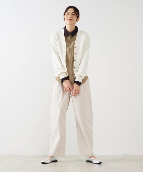 MELROSE claire(メルローズ クレール)の「【総針編みVネックカーディガン】(カーディガン/ボレロ・レディース・アイボリー/マスタード/チャコールグレー・FREE)」の17枚目の写真