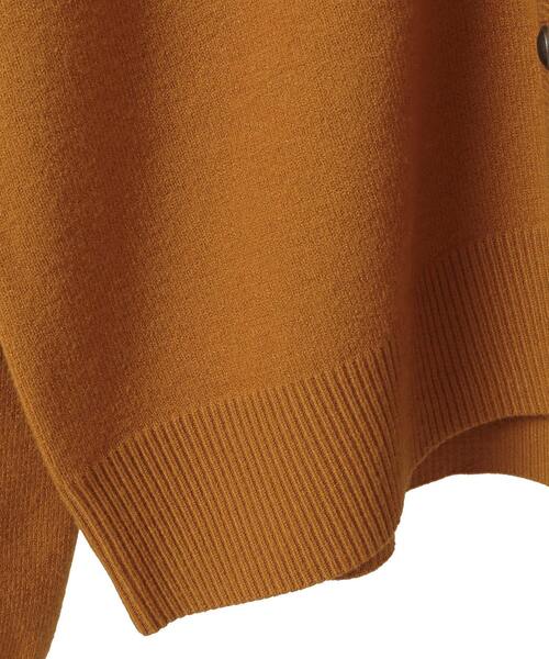 MELROSE claire(メルローズ クレール)の「【総針編みVネックカーディガン】(カーディガン/ボレロ・レディース・アイボリー/マスタード/チャコールグレー・FREE)」の11枚目の写真