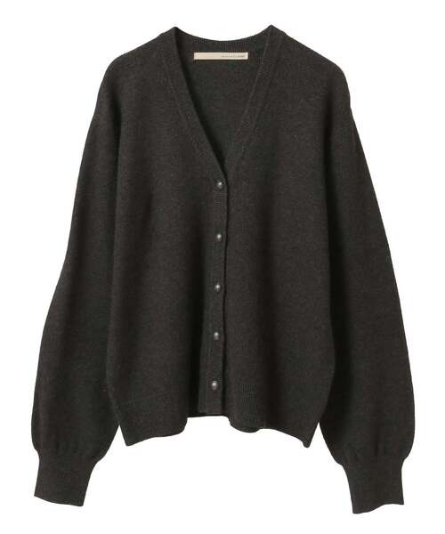 MELROSE claire(メルローズ クレール)の「【総針編みVネックカーディガン】(カーディガン/ボレロ・レディース・アイボリー/マスタード/チャコールグレー・FREE)」の15枚目の写真