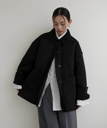 hellam(へラム)のムートンボアリバーシブルコート(ムートンコート)