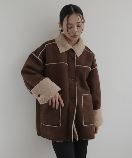 ムートンボアリバーシブルコート（ムートンコート）｜hellam（へラム