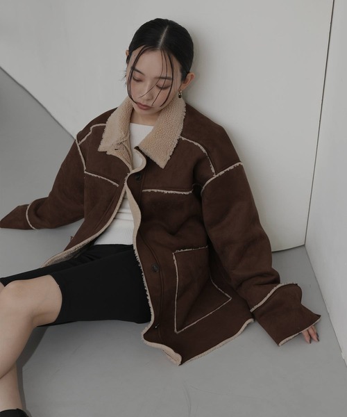 ムートンボアリバーシブルコート（ムートンコート）｜hellam（へラム