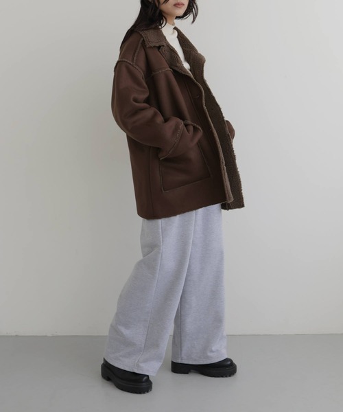 ムートンボアリバーシブルコート（ムートンコート）｜hellam（へラム