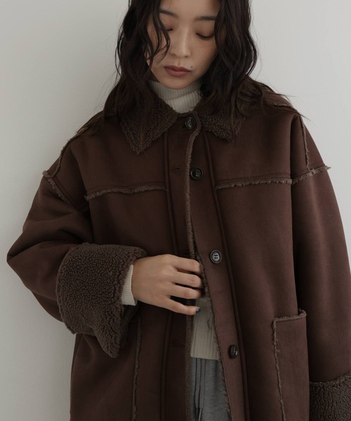 ムートンボアリバーシブルコート（ムートンコート）｜hellam（へラム