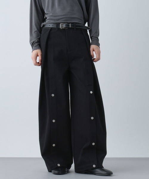 HARE（ハレ）の「タックボタンデニムパンツ(HARE)（デニムパンツ・メンズ・グレー/ブラック・SMALL/MEDIUM）」の14枚目の写真