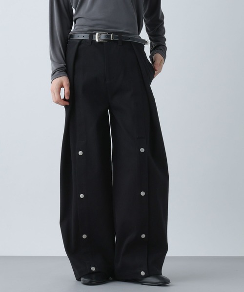 HARE（ハレ）の「タックボタンデニムパンツ(HARE)（デニムパンツ・メンズ・グレー/ブラック・SMALL/MEDIUM）」の15枚目の写真