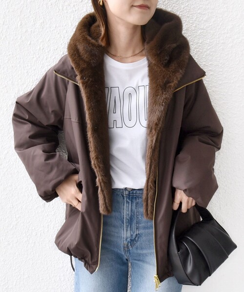 セール】【WEB限定】2WAY フェイクファー 中綿 ブルゾン（ブルゾン