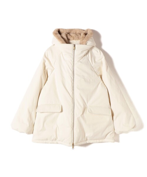 SHIPS（シップス）の「【WEB限定】2WAY フェイクファー 中綿 ブルゾン（ブルゾン・レディース・ブラウン/オフホワイト/ブラック・ONE SIZE）」の9枚目の写真
