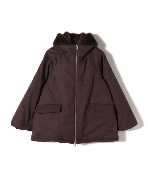 SHIPS（シップス）の「【WEB限定】2WAY フェイクファー 中綿 ブルゾン（ブルゾン・レディース・ブラウン/オフホワイト/ブラック・ONE SIZE）」の13枚目の写真