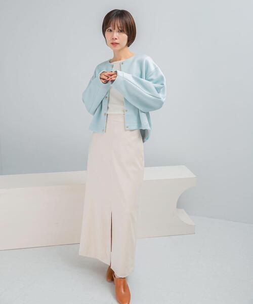 URBAN RESEARCH ROSSO WOMEN（アーバンリサーチ　ロッソ）の「ブライトダンボール釦デザインプルオーバー（その他トップス・レディース・ブラック/ブルー系その他/ベージュ系その他・FREE）」の11枚目の写真