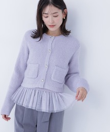 ◇チュールペプラムニットアンサンブル