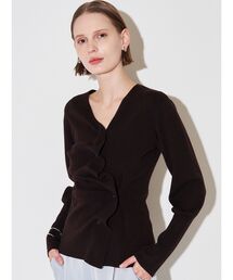 ELENDEEK | ドレープシェイプカーディガンニット(ニット/セーター)