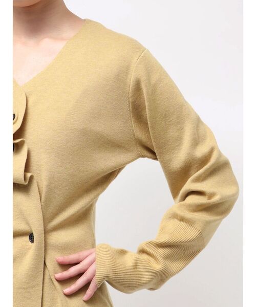 ドレープシェイプカーディガンニット（ニット/セーター）｜ELENDEEK