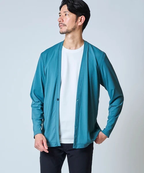 TETE HOMME(テットオム)の「格子柄1Bカーディガン(カーディガン/ボレロ・メンズ・チャコールグレー/グリーン/ネイビー・X-LARGE/LARGE/MEDIUM)」の6枚目の写真