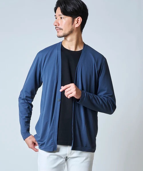 TETE HOMME(テットオム)の「格子柄1Bカーディガン(カーディガン/ボレロ・メンズ・チャコールグレー/グリーン/ネイビー・X-LARGE/LARGE/MEDIUM)」の8枚目の写真