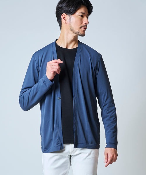 TETE HOMME(テットオム)の「格子柄1Bカーディガン(カーディガン/ボレロ・メンズ・チャコールグレー/グリーン/ネイビー・X-LARGE/LARGE/MEDIUM)」の9枚目の写真