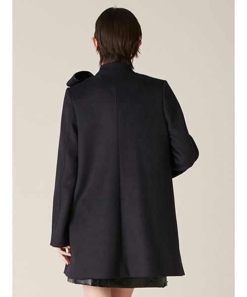 LILY BROWN（リリーブラウン）の「【WEB限定カラー】[L.B CANDY STOCK]Aラインビジューリボンコート（ノーカラージャケット・レディース・アイボリー/ピンク/ダークネイビー・0/1）」の9枚目の写真