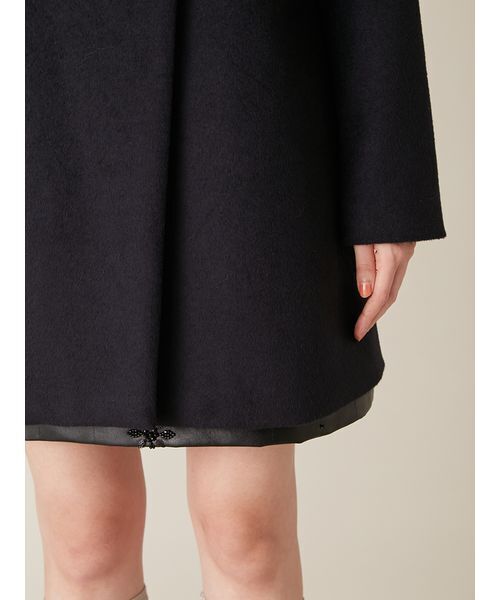 LILY BROWN（リリーブラウン）の「【WEB限定カラー】[L.B CANDY STOCK]Aラインビジューリボンコート（ノーカラージャケット・レディース・アイボリー/ピンク/ダークネイビー・0/1）」の14枚目の写真