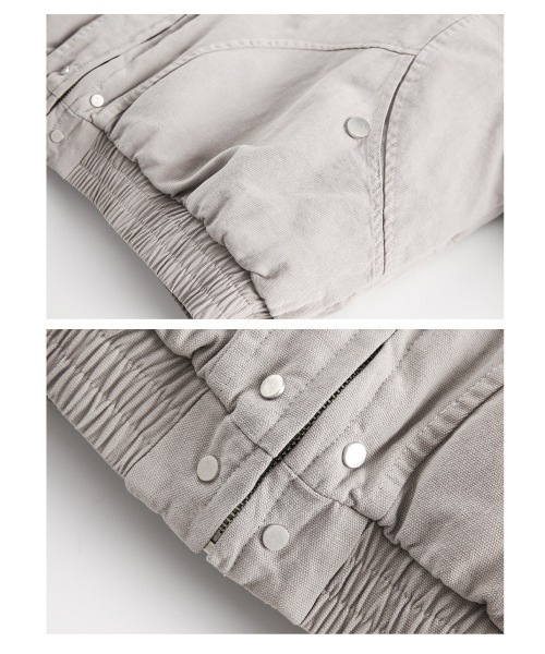 mushwear（マッシュウェア）の「フェイクファーフードジップブルゾン（ブルゾン・メンズ・グレー/ブラック・X-LARGE/LARGE/MEDIUM/SMALL）」の9枚目の写真