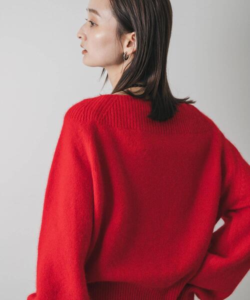 ボートネックヘアリーニット（ニット/セーター）｜SENSE OF PLACE by