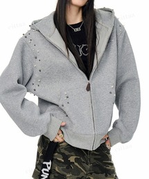 ジップアップパーカー 韓国 ファッション」に該当するファッション通販