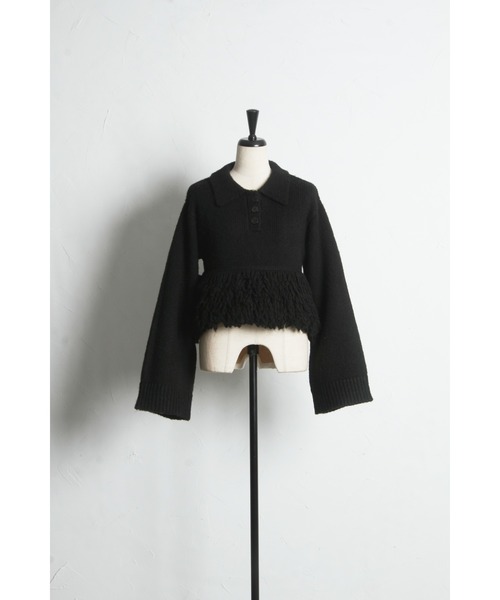 ARVELLIA（アルベリア）の「TEXTURED PEPLUM KNIT（ニット/セーター