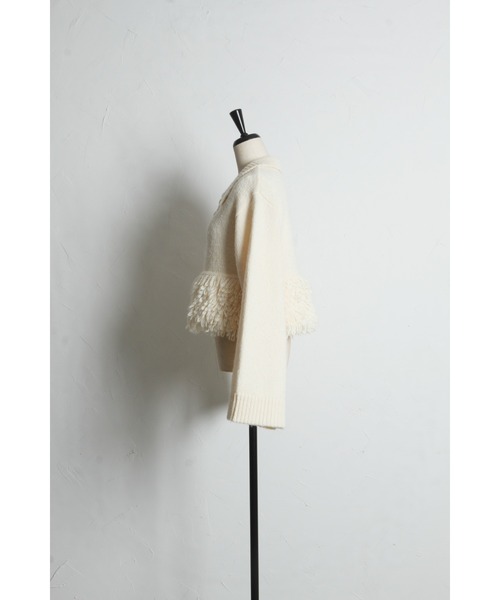 TEXTURED PEPLUM KNIT（ニット/セーター）｜ARVELLIA（アルベリア）の