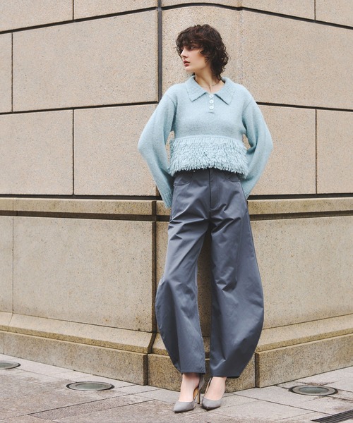 ARVELLIA（アルベリア）の「TEXTURED PEPLUM KNIT（ニット/セーター