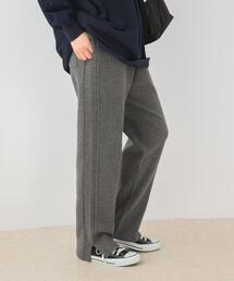 F by ROSSO ウォッシャブル抗ピルニットパンツ