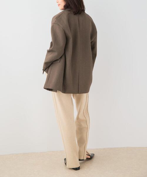 F by ROSSO(エフバイロッソ)の「F by ROSSO ウォッシャブル抗ピルニットパンツ(その他パンツ・レディース・ライトベージュ/チャコールグレー・FREE)」の8枚目の写真